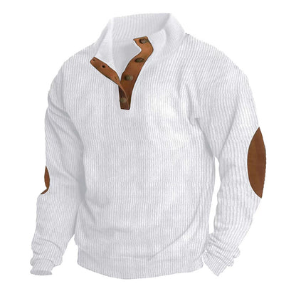 Casual Stand Collar Long Sleeve Sweater