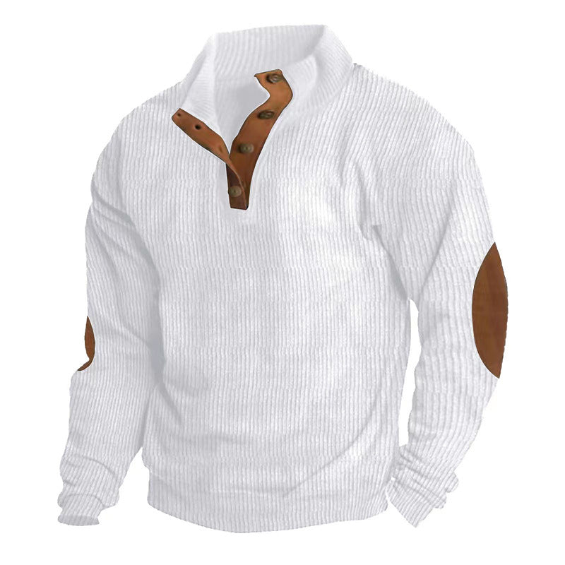 Casual Stand Collar Long Sleeve Sweater