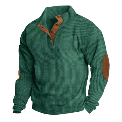 Casual Stand Collar Long Sleeve Sweater